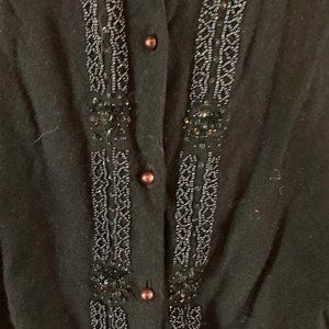 Vintage Rabbit Merino Seedbead Embellished Sweater